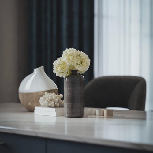 Кухня - гостиная в неоклассическом стиле. 05