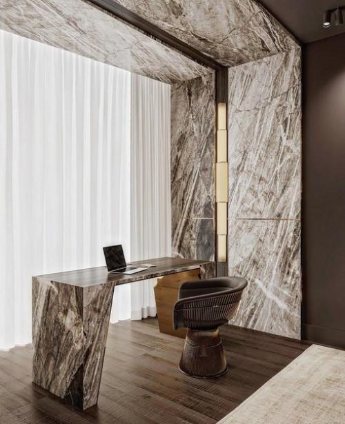 Роскошная спальня из проекта квартиры для молодого мужчины. 01