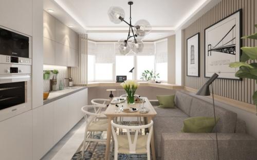 Двухкомнатная квартира, площадью - 63 кв. 08