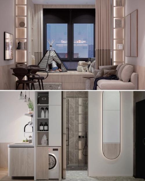 Крошечная студия, площадью - 23 кв. 05