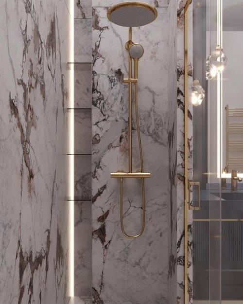 Супер шикарный интерьер ванной комнаты. 02