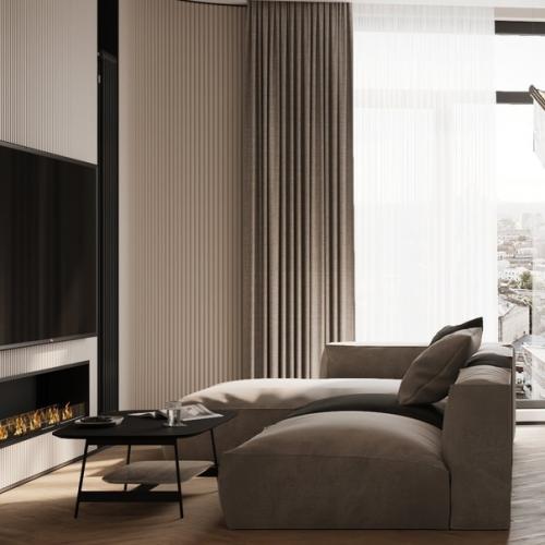 Кухня - гостиная площадью 42 кв. 04