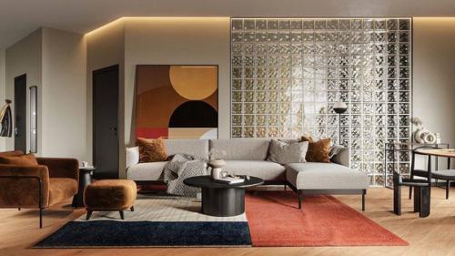 Лаконичный интерьер однокомнатной квартиры. 02