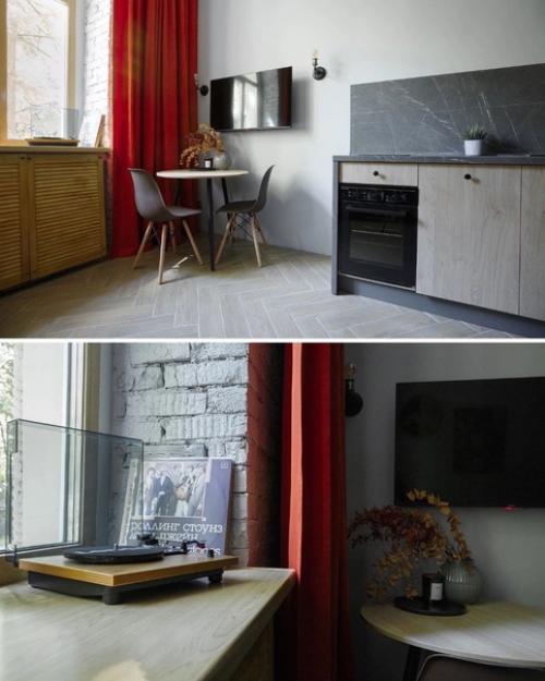 Интерьер квартиры - студии. 01