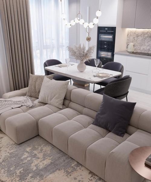 Кухня - гостиная, площадью - 26 кв. 01