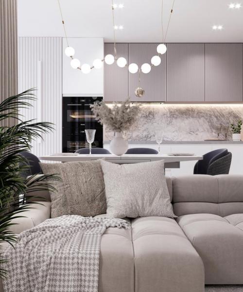 Кухня - гостиная, площадью - 26 кв. 03