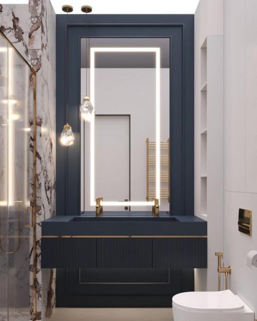 Супер шикарный интерьер ванной комнаты. 06