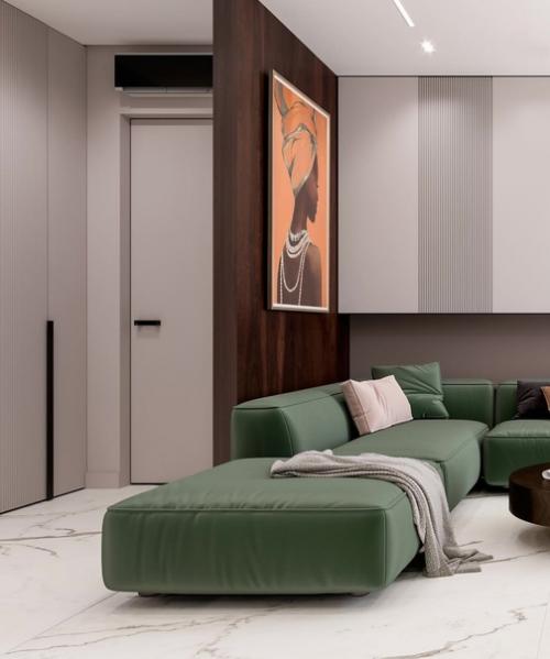 Стильный дизайн - проект, площадью - 80 кв. 01