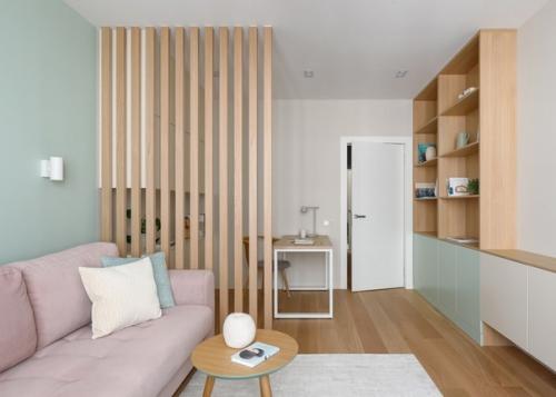 Четырехкомнатная квартира в спокойной цветовой гамме. 02