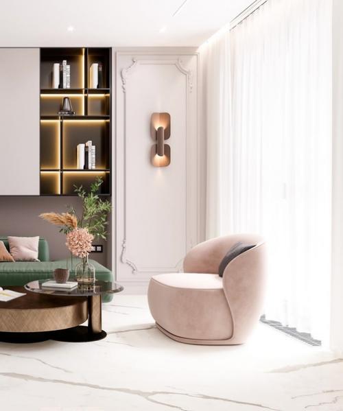 Стильный дизайн - проект, площадью - 80 кв. 02