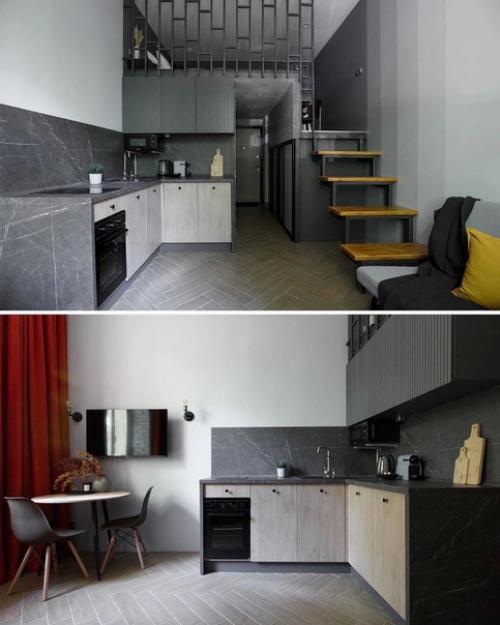 Интерьер квартиры - студии.