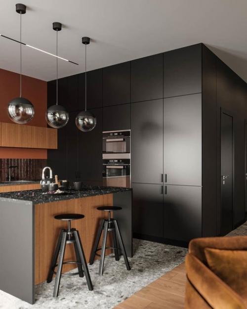 Лаконичный интерьер однокомнатной квартиры. 01