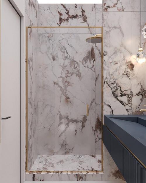 Супер шикарный интерьер ванной комнаты. 01