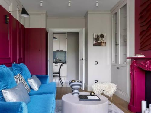 Яркая квартира.  Цвет в интерьере основой концепции стал. 02