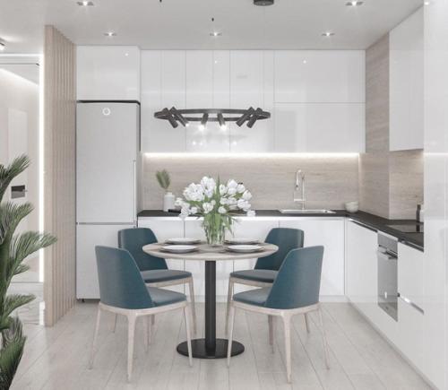 Минималистичный современный интерьер для молодой пары. 02