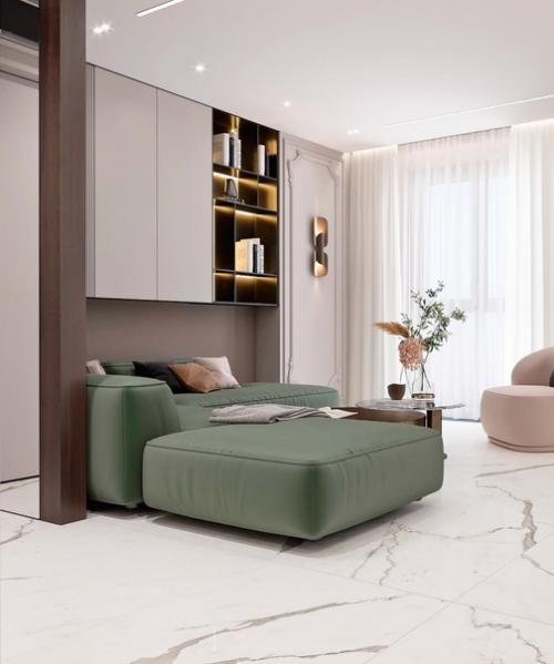 Стильный дизайн - проект, площадью - 80 кв. 05