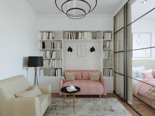 Дизайн - проект однокомнатной квартиры 41, 99 кв. 01