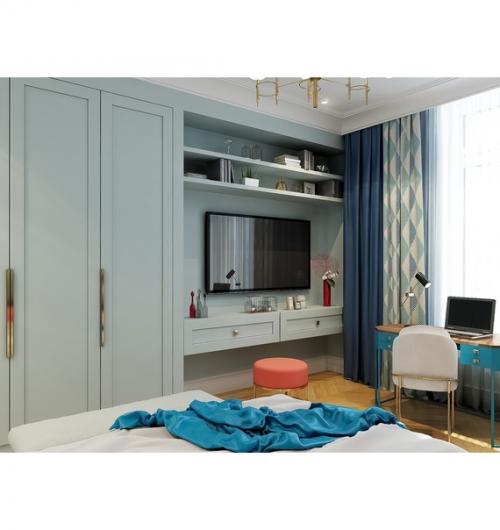 Яркая спальня для молодой девушки. 02