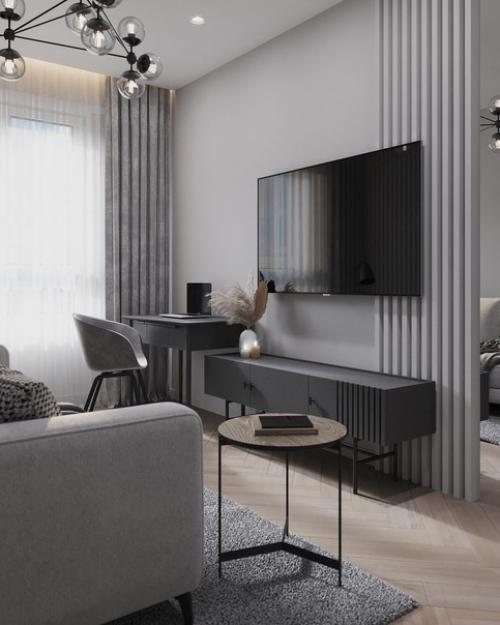 Интерьер квартиры с яркими акцентами. 04