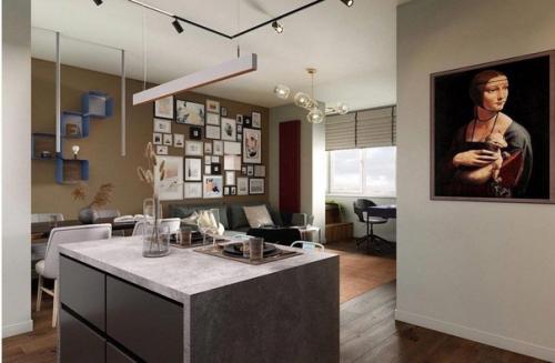 Трёхкомнатная квартира, площадью - 89, 7 кв. 01