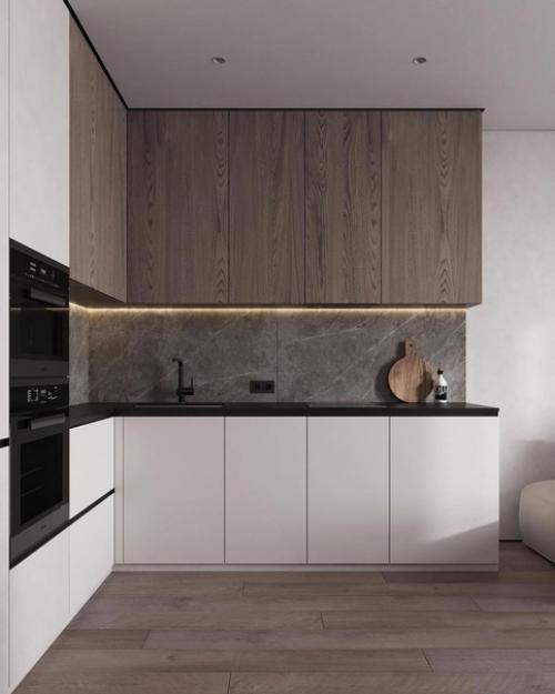 Минималистичный стиль и современные решения позволили создать идеальное пространство. 
