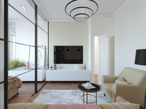 Дизайн - проект однокомнатной квартиры 41, 99 кв. 02