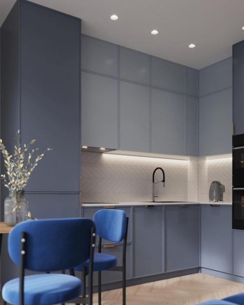 Интерьер квартиры с яркими акцентами. 01