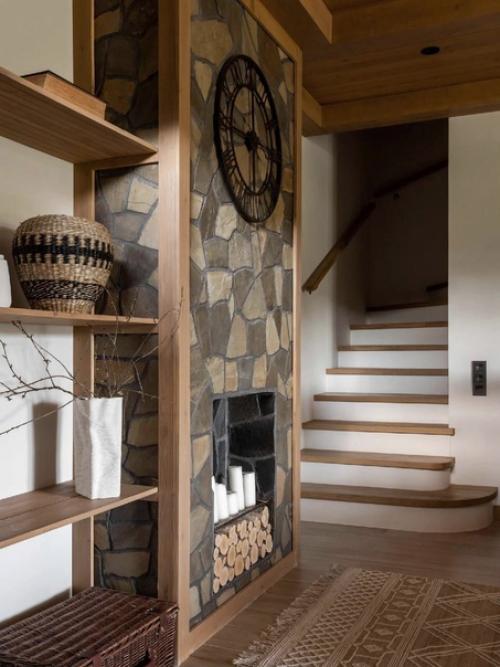 Интерьер загородного дома в стиле горного шале. 03