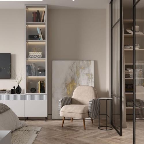 Спальня с гардеробом. 06