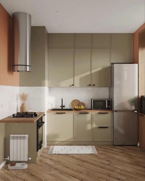 Уютная кухня в приятной цветовой гамме. 02