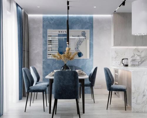 Кухня - гостиная площадью 33 кв. 07