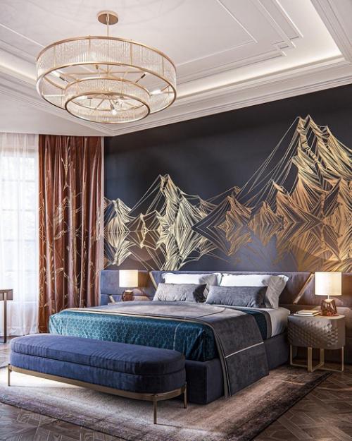 Интерьер спальни в стиле ар - деко. 03