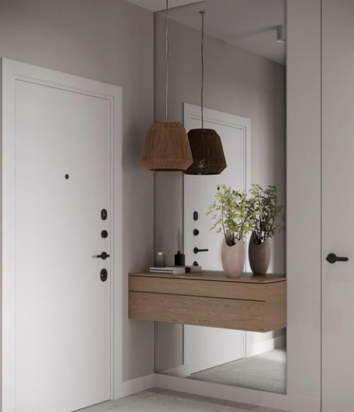 Минималистичный интерьер квартиры площадью 42 кв. 06