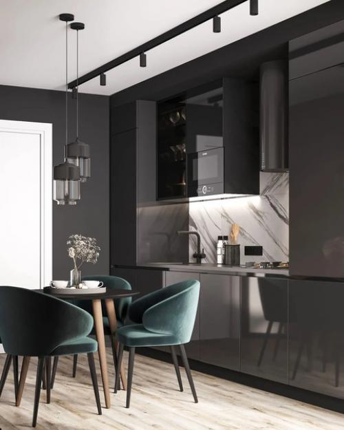 Кухня - гостиная площадью 10 кв. 03