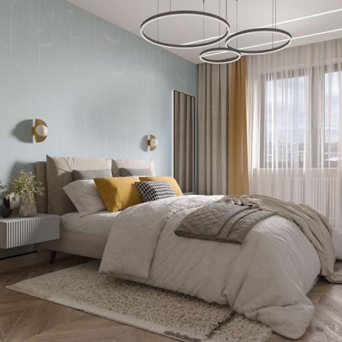 Спальня с гардеробом.