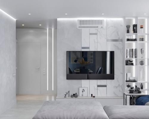 Кухня - гостиная площадью 33 кв. 06