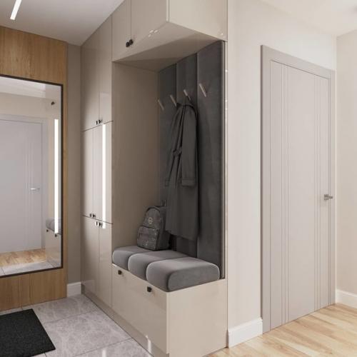 Прocтая, лакoничная пpихожая.