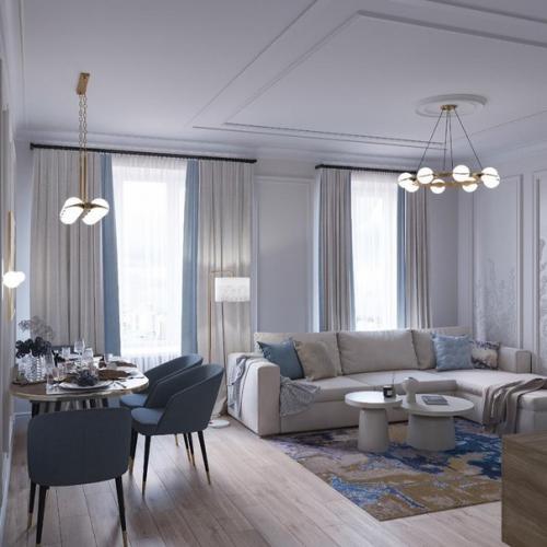 Гостиная в классическом стиле. 07