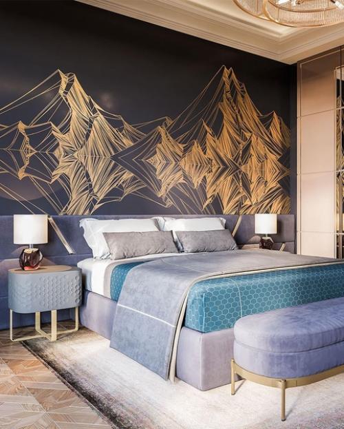 Интерьер спальни в стиле ар - деко. 04