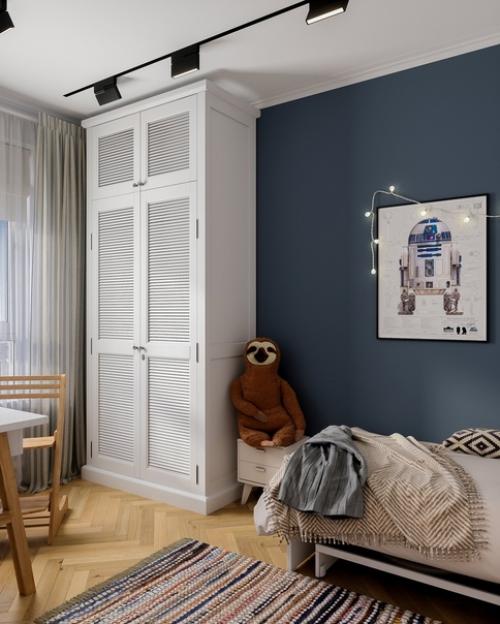 Стильная и лаконичная детская комната для мальчика. 
