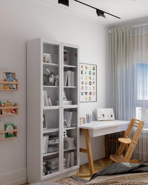 Стильная и лаконичная детская комната для мальчика. 03