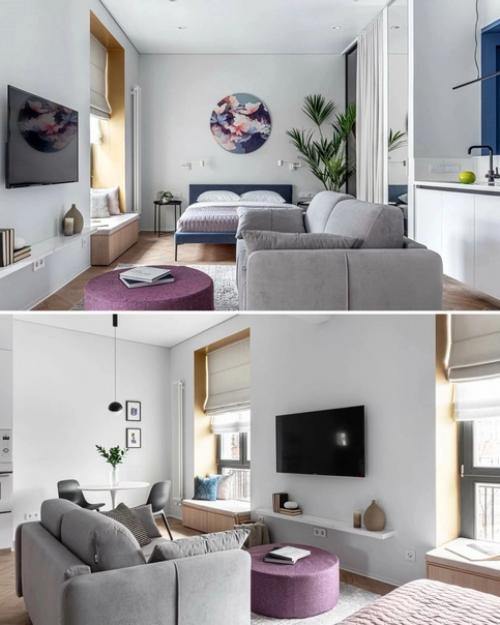 Квартира - студия, общей площадью - 36, 6 кв. 03