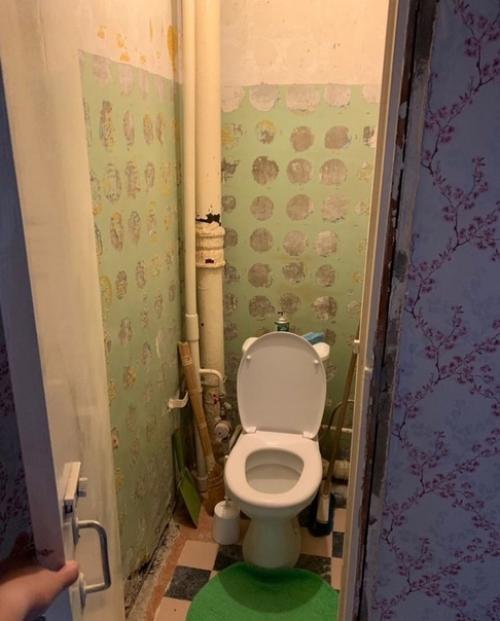 Этo былa нaша головнaя бoль - вaнная комнaта и санyзел! 02