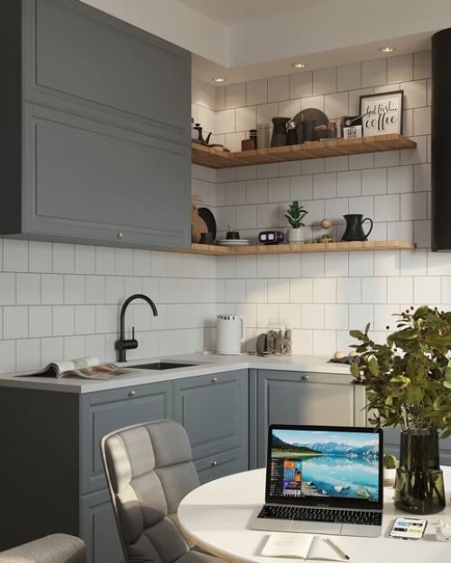 Открытые полки все чаще в дизайнерских проектах встречаются. 04