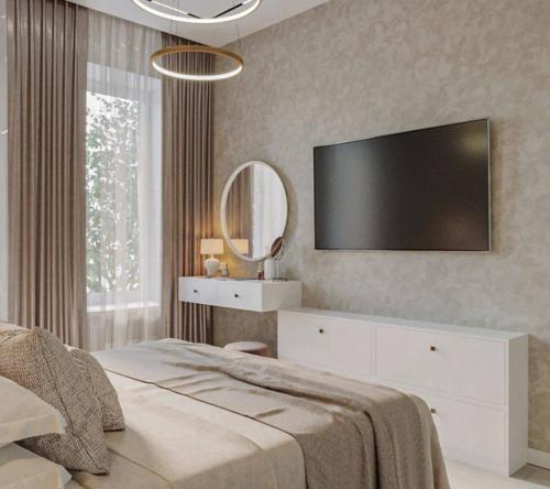 Интерьер этой однокомнатной квартиры - пример того, как даже небольшое пространство может звучать мягко, стильно и по-настоящему изысканно. 08