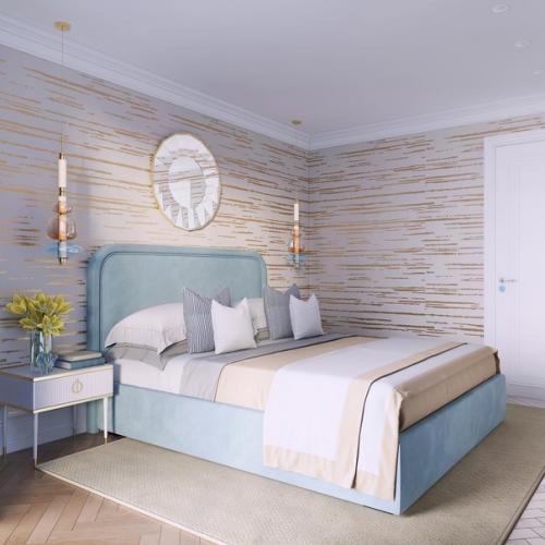 Очень красивая спальня.