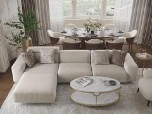 Кухня - гостиная в классическом стиле. 03