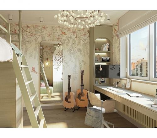 Необычная, немного навороченная, детская комната. 02