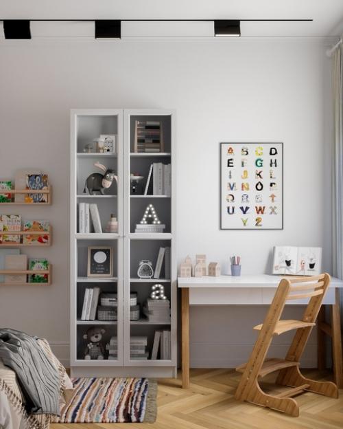 Стильная и лаконичная детская комната для мальчика. 02