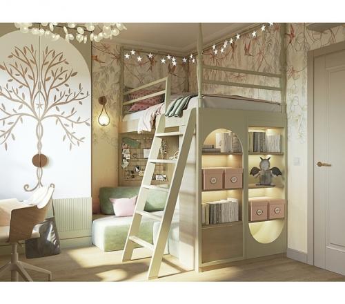 Необычная, немного навороченная, детская комната. 03